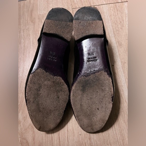 Prada Women’s Black Leather Oxford Dress Shoes Size 37.5 / 7.5 - Picture 10 of 13